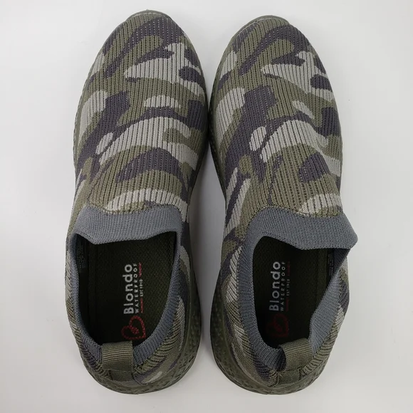 Blondo Sarah Thick Waterproof Camo Material Pull On Stretch Ankle Sneakers sz 9M - Picture 5 of 9